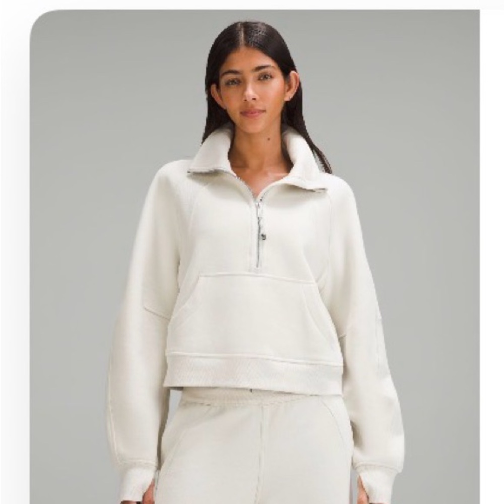 lululemon athletica Bone Half zip Sweater
